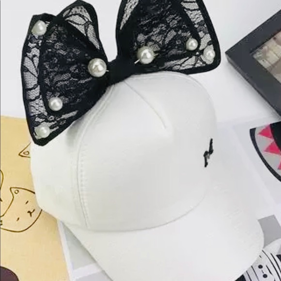 Kids BIG BOW Ball Hat - Picture 5 of 10